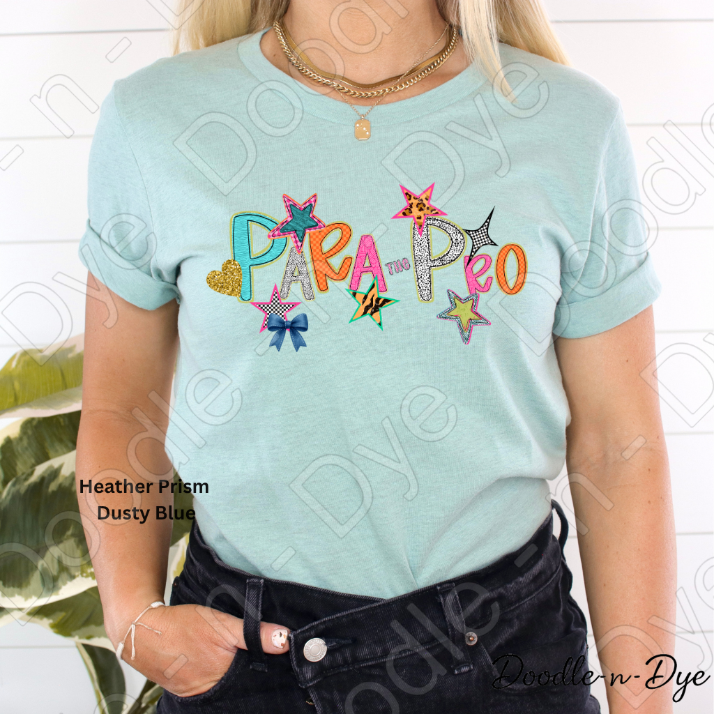 Paraprofessional Teacher Bella & Canvas Tee, Back to School Teacher & Student Tee, Meet‑the‑Teacher & Classroom Photos, Beginning of School Paraprofessional Teacher Shirt, Grade Level Gift for Teacher