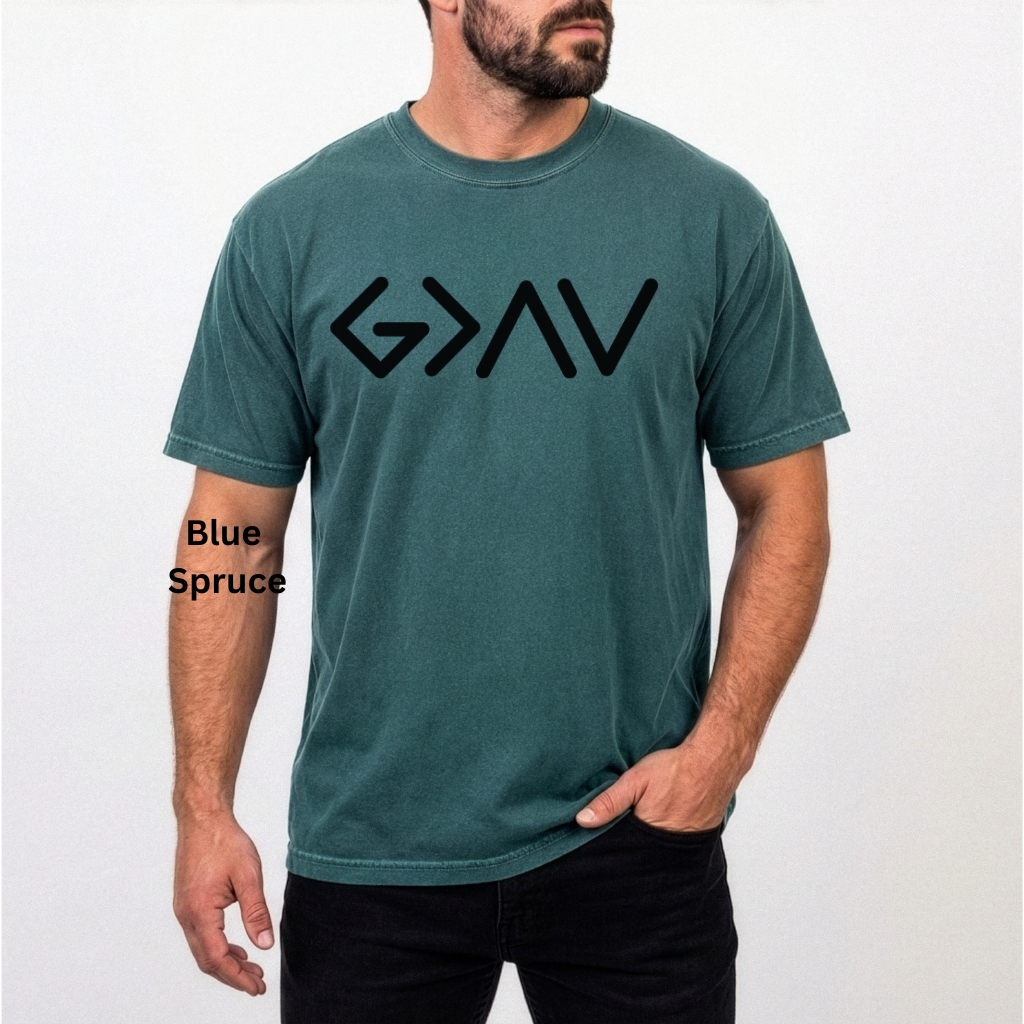 God is Greater Than the Highs and Lows Shirt, Christian God is Greater Tee, Faith-Based T-Shirt, Faith-Forward Tshirt