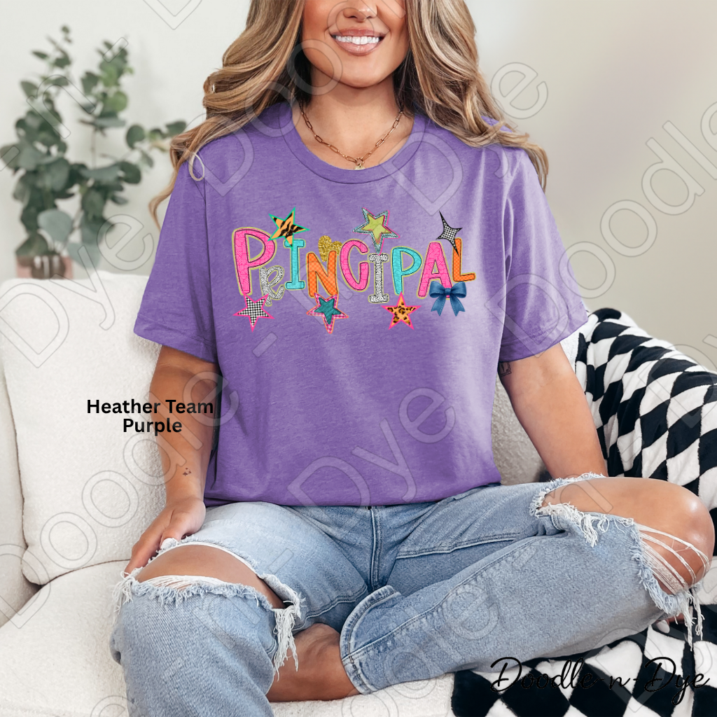Principal Teacher Bella & Canvas Tee, Back to School Teacher & Student Tee, Meet‑the‑Teacher & Classroom Photos, Beginning of School Principal Teacher Shirt, Grade Level Tshirt, Gift for Teacher