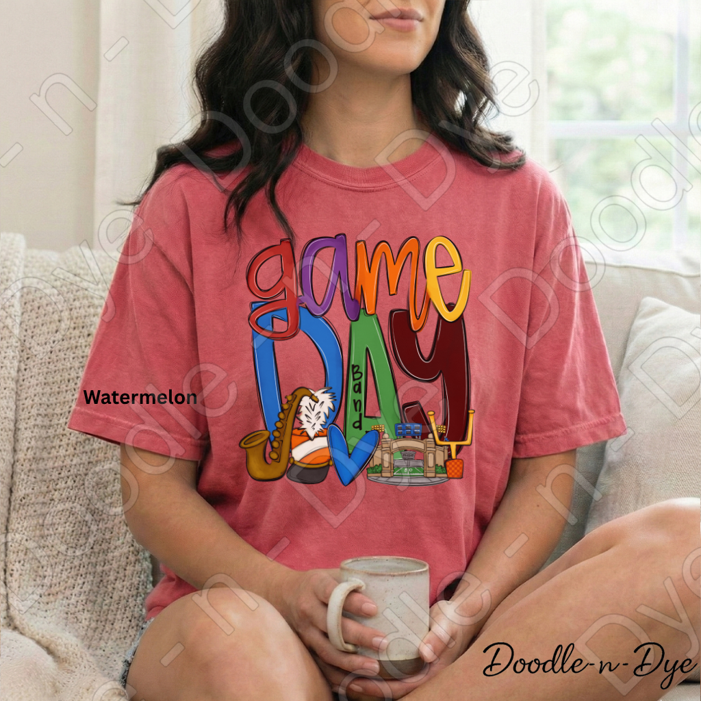 Game Day Band Shirt | Original Marching Band Comfort Colors Tee | Football Season Shirt | Band Mom Gift | Friday Night Lights T