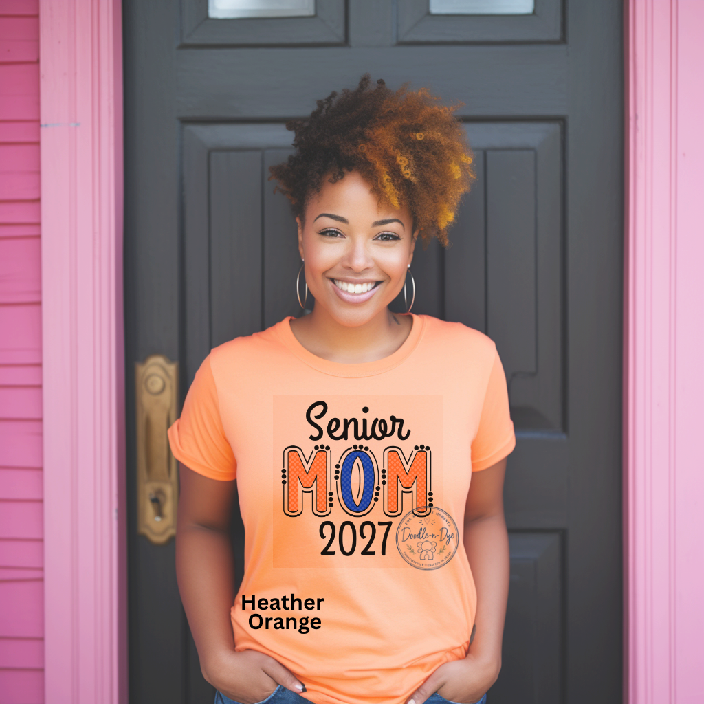 Senior Mom 2027 Shirt | Original Bella + Canvas® T-Shirt | Class of 2027 Mom Tee | Graduation Mom Shirt | Proud Senior Mom Gift