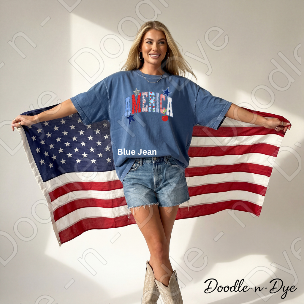 America Independence Day Shirt, Patriotic Comfort Colors Tee, 250th Anniversary Celebration Shirt, Fourth of July Tee, Patriotic July 4th Shirt, Gift for Her