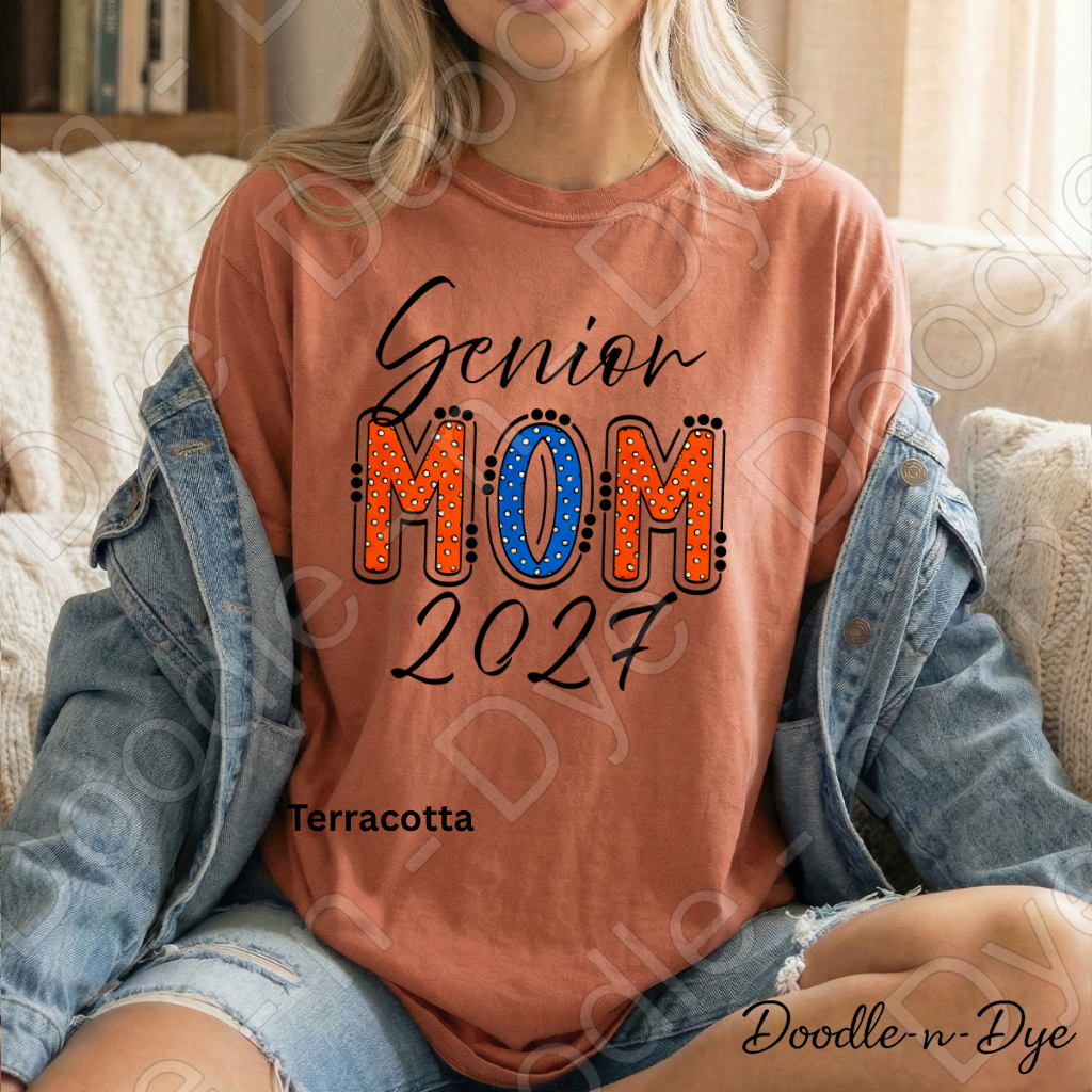 Senior Mom 2027 Shirt | Original Comfort Colors® T-Shirt | Class of 2027 Mom Tee | Graduation Mom Shirt | Proud Senior Mom Gift