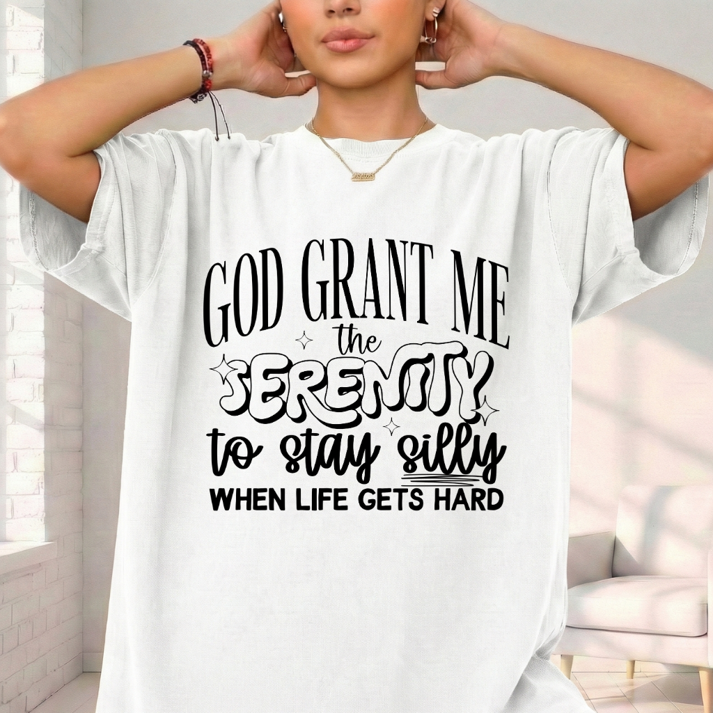 Funny Serenity Shirt | Comfort Colors® Stay Silly Faith Tee