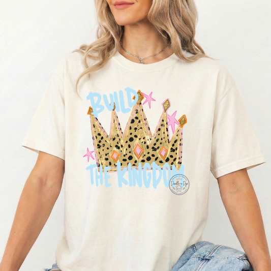 Build the Kingdom Shirt | Comfort Colors® Christian Faith Tee | Faith-Based Tee
