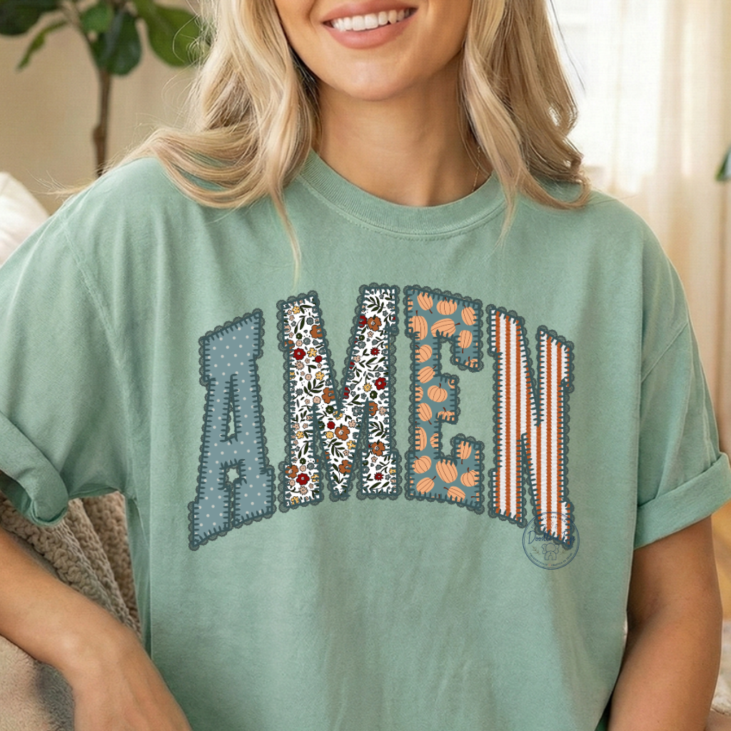AMEN Christian Shirt | Fall Faith Comfort Colors Tee | Faith Based Amen Shirt