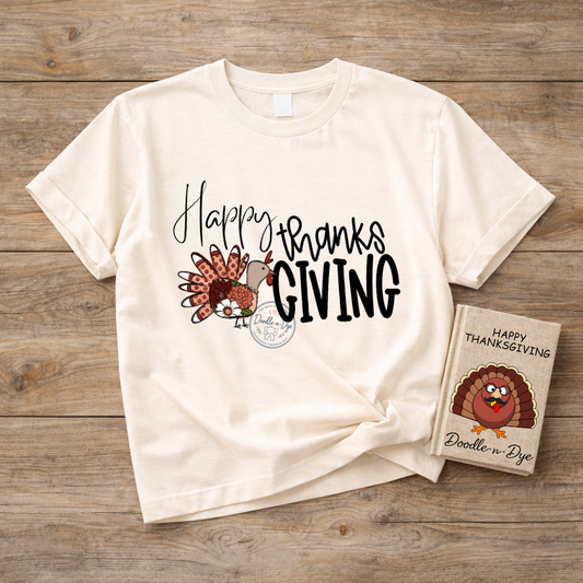 Happy Thanksgiving Shirt | Comfort Colors Thanksgiving Tee | Thanksgiving Tee | Turkey Day Graphic Tee | Fall Holiday Shirt
