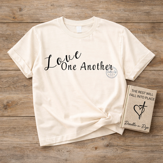 Love One Another Shirt | Original Comfort Colors® Christian Tee | Faith Graphic T-Shirt | Inspirational Bible Verse Shirt | Christian Gift