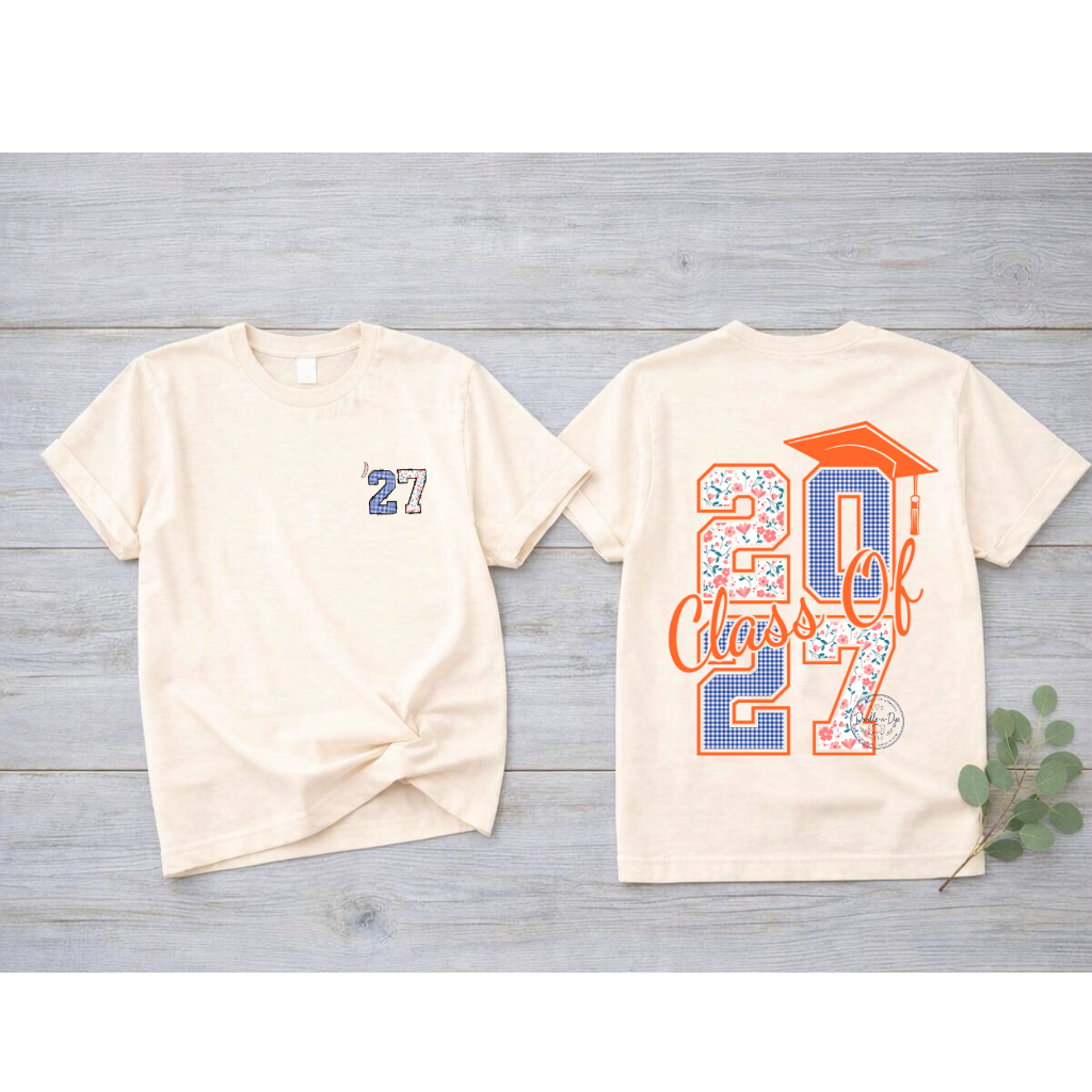 Class of 2027 Senior Shirt | Original Bella & Canvas Tee | Front & Back Graduation Shirt | Senior 2027 Tee