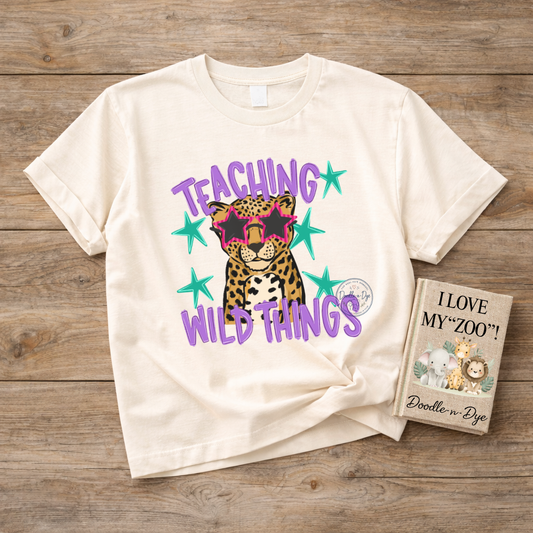 Teaching Wild Things Shirt | Comfort Colors® Teacher Tee | Wild Things Teacher Tee | Educator Gift